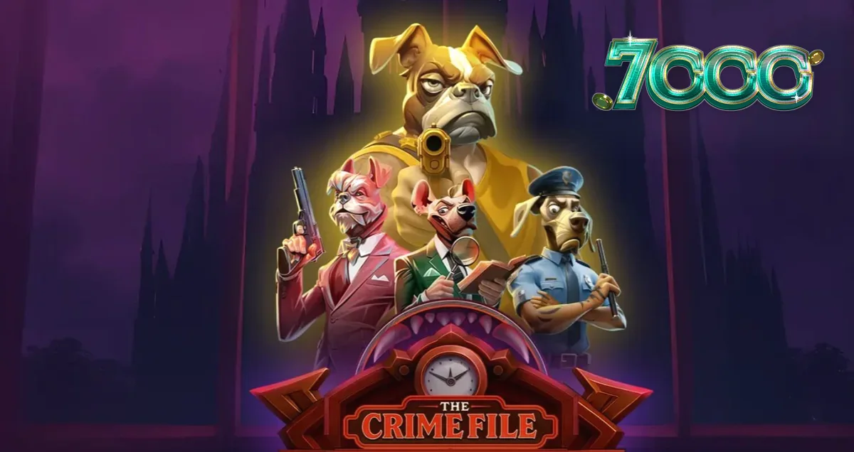 Cena noir de detetive canino em The Crime File